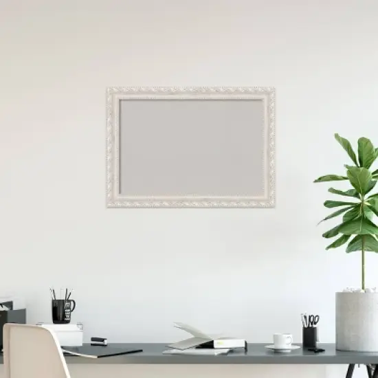 42"x30" Opera Wood Frame Gray Cork Board Off-White - Amanti Art image {6}