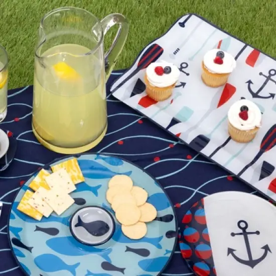 Pavilion Gift Company - Lake - 16.75" x 11" Glass Serving Tray - Serving Trays image {2}