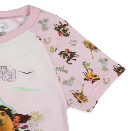 Girls' Spirit Untamed Movie Believe In Your Dreams Nightgown Sleep Pajama Pink image {2}