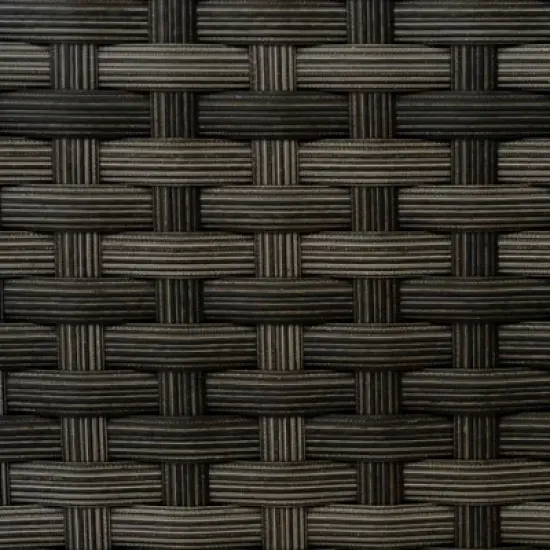 Angelo 11pc Patio Eucalyptus Wood Wicker Dining Set - Off White - International Home Miami image {4}