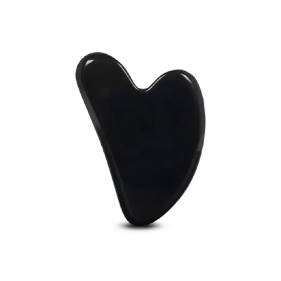 Plum Beauty Obsidian Gua Sha Stone image {6}