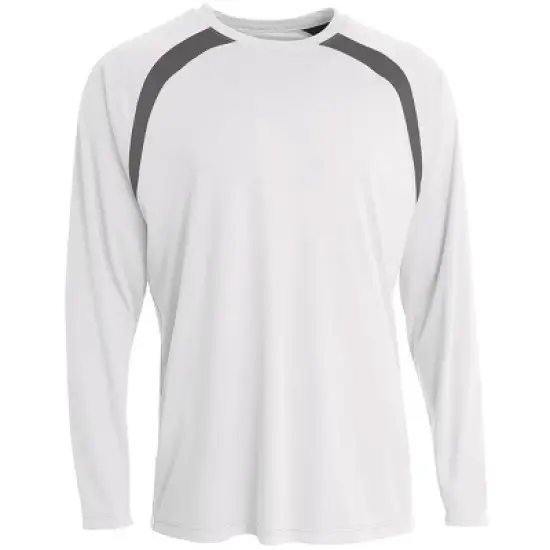 Hardcore mens long-sleeve UV sun protection T-shirt | Light weight loose fitting quick-dry rash guard image {10}