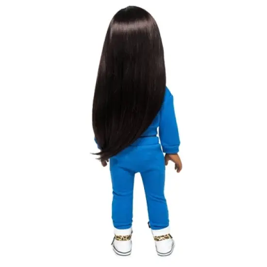 I'M A GIRLY Kayla 18" Fashion Doll with Brunette Interchangeable Wig to Style image {1}