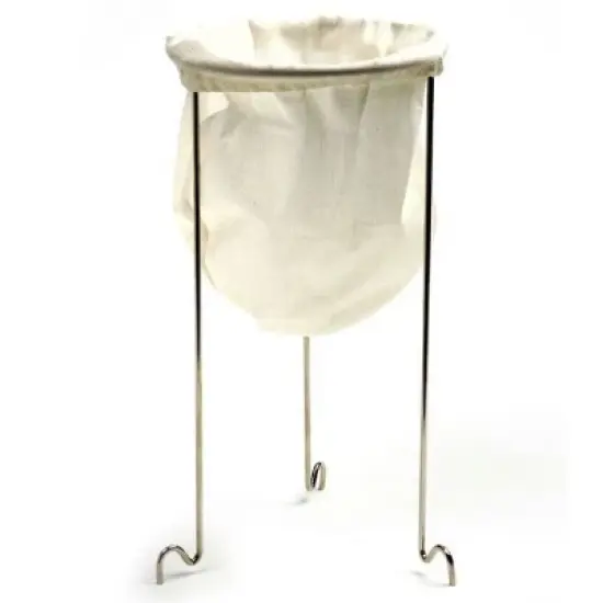 Norpro Jelly Strainer Set - Stainless Steel Frame Stand with Reusable Cotton Bag image {3}