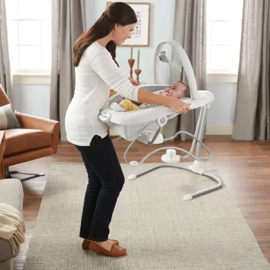 Graco Soothe n Sway LX Swing with Portable Bouncer - Derby image {3}