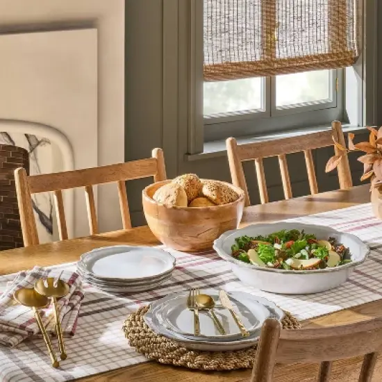 Carved Edge Salad Bowl - Cream - Hearth & Hand&trade; with Magnolia image {1}
