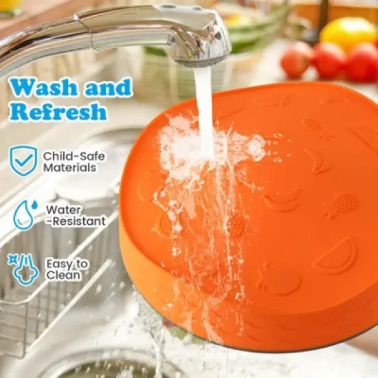 Costway 5 Pcs Kids Stepping Stones w/ Non-Slip Edge Sensory Toy for Indoor/Outdoor Play image {5}