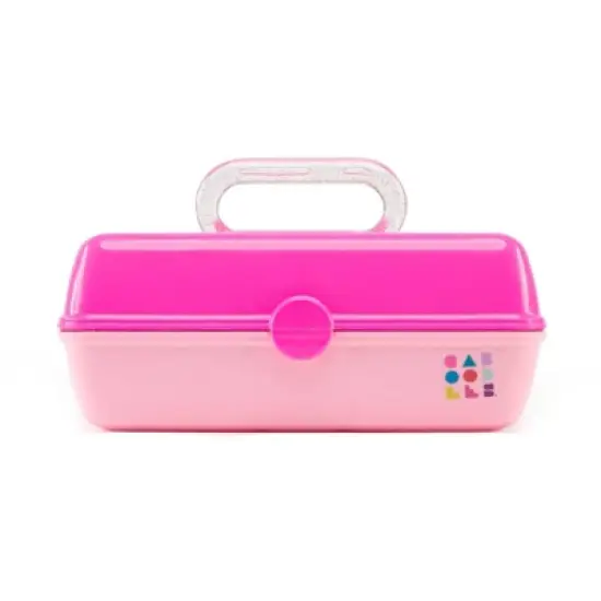 Caboodles Pretty In Petite Makeup Organizer - Hot Pink On Rose image {3}