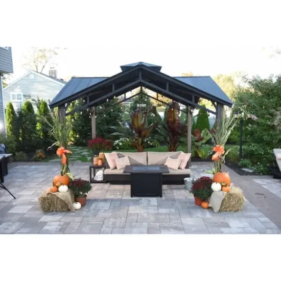 Endless Summer The Marc 40"x28" Rectangle LP Gas Outdoor Fire Pit Black image {4}