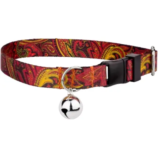 Country Brook Petz Fire Paisley Cat Collar image {4}