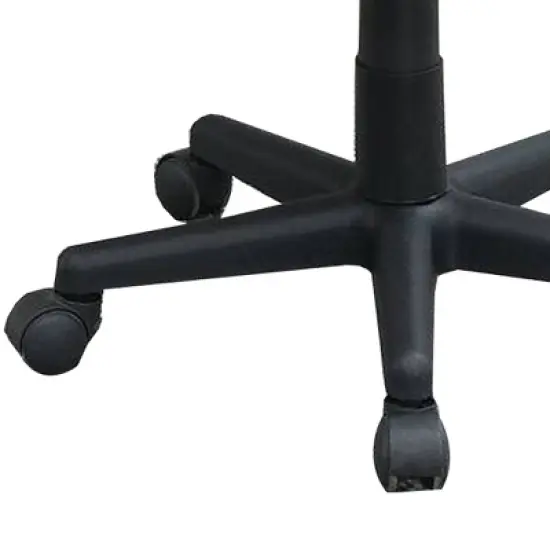 Diamond Stitch and Adjustable Height Office Chair Black - Benzara image {3}