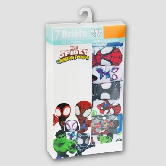 Toddler Boys' 7pk Marvel Classic Briefs - Colors May Vary image {4}