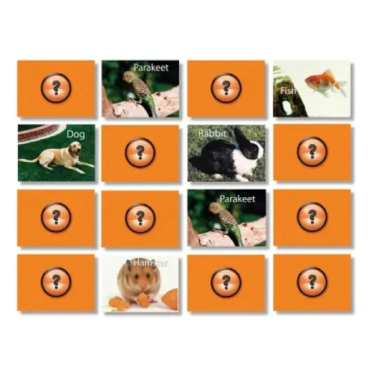 Stages Learning Materials Pets Photographic Memory Matching Game, Pack of 3 image {3}