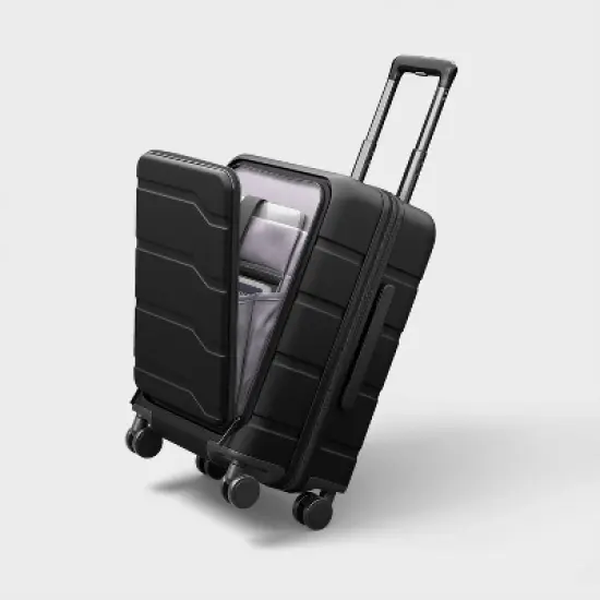 Hardside Carry On Spinner Suitcase with Front Pocket - Open Story&trade; image {5}