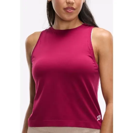 Peloton Women's Seamless Muscle Tank, Beet Red image {3}