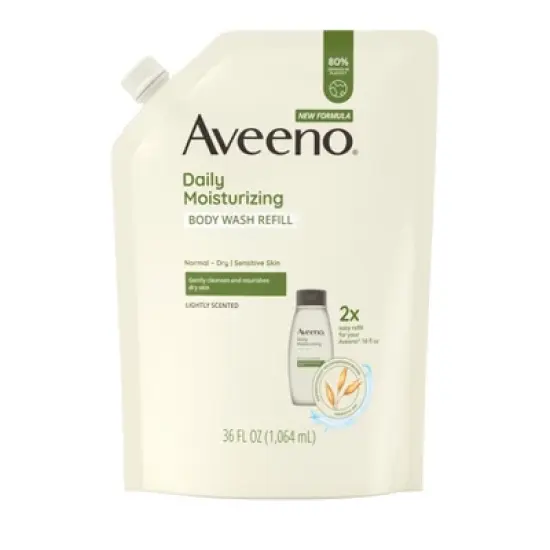 Aveeno Daily Moisturizing Body Wash with Soothing Oat - Refill - 36 fl oz image {9}