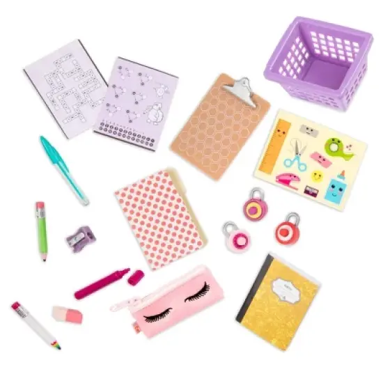 Our Generation Classroom Cool School Locker Accessory Set for 18" Dolls image {5}