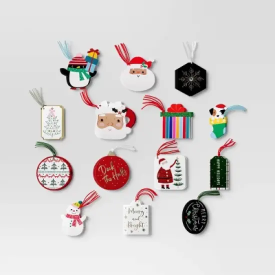 100ct Christmas Tie-On Gift Tags Classic Icons Multi-Pack - Wondershop&trade; image {3}