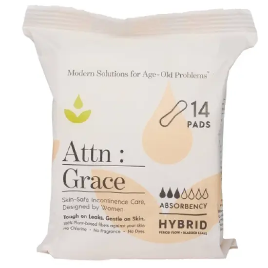 Attn: Grace Incontinence Hybrid Pads - Light Absorbency - 14ct image {8}