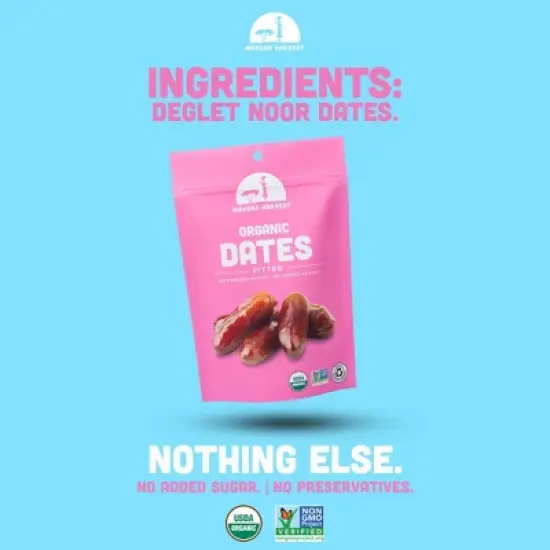 Mavuno Harvest Organic Pitted Dates Snacks, a Vegan & Gluten Free Healthy Snack with No Preservatives or Added Sugars image {2}