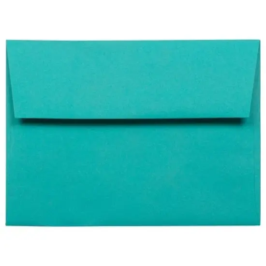 JAM PAPER A10 Colored Invitation Envelopes - 6 x 9 1/2 - Sea Blue Recycled - 100/Pack image {2}