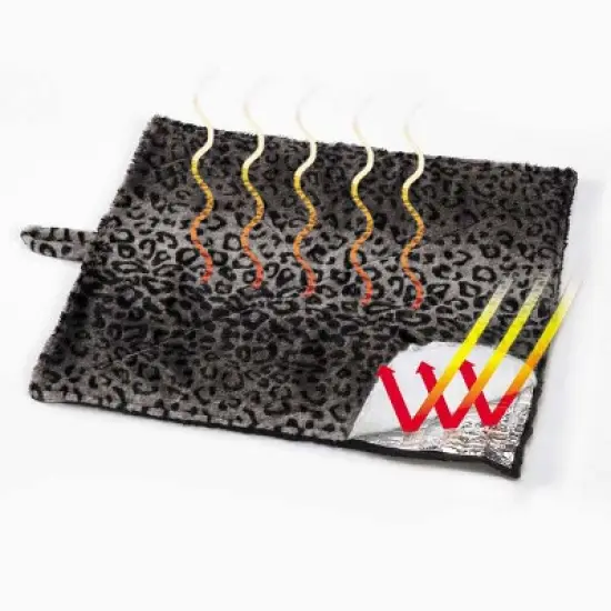 Meow Town ThermaPet Innovative Warming Thermal Cat Mats - Brown Leopard image {2}