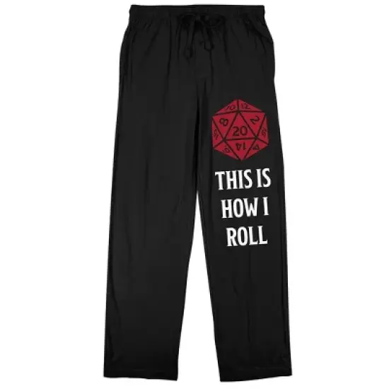 Dungeons & Dragons "This Is How I Roll" Men's 2-Piece Short Sleeve Sleepwear Set image {2}