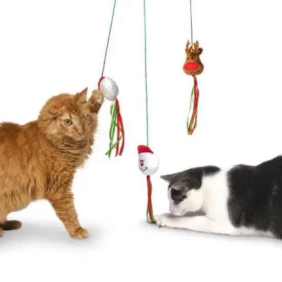 Midlee Christmas Cat Wand with Ribbon - 3 Pack image {4}