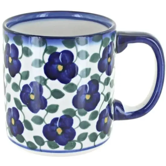 Blue Rose Polish Pottery WR Unikat Mug image {12}