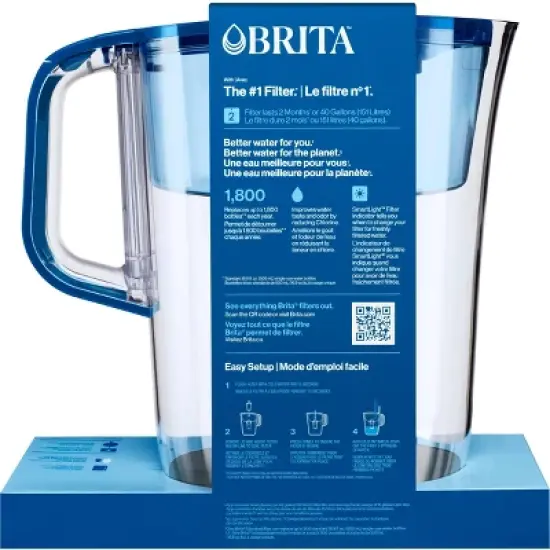 Brita Water Filter 10-Cup Tahoe Water Pitcher Dispenser with Standard Water Filter image {4}