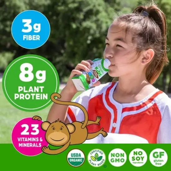 Orgain Kids' Plant Based Chocolate Protein Shake - 4pk/8.25 fl oz image {3}