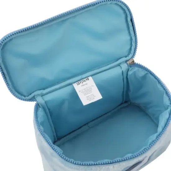 Disney Stitch Embroidered Face Blue 6&rdquo; Beauty Case image {5}