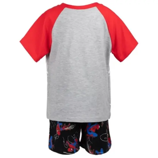Marvel Avengers Spider-Man Iron Man T-Shirt and French Terry Shorts Outfit Set Toddler image {6}