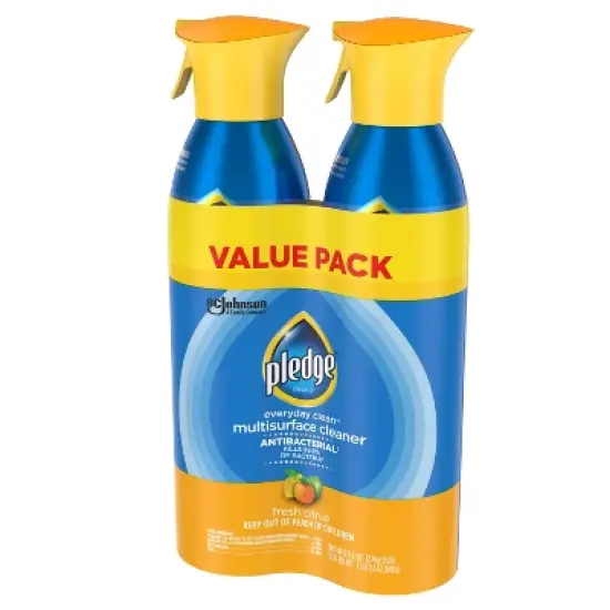 Pledge Multi-Surface Anti-Bacterial Spray - Fresh Citrus - 9.7oz image {2}