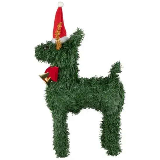 Northlight Pine Reindeer with Bell Artificial Christmas Decoration - 12" image {7}