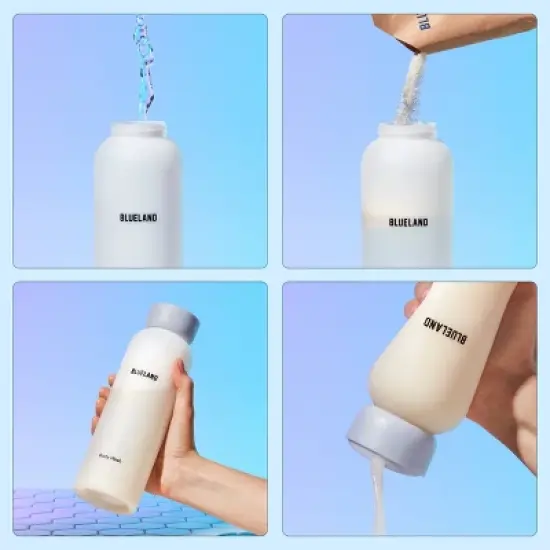 Blueland Body Wash Bottle with Refill - Water Lily Scent - 2.3oz/Makes 18 fl oz image {4}