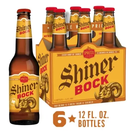 Shiner Bock Beer - 6pk/12 fl oz Bottles image {2}