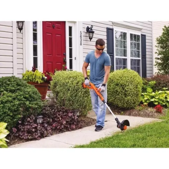 Black & Decker 20V MAX 1.5 Ah Cordless Lithium-Ion 10" String Trimmer/Edger image {2}