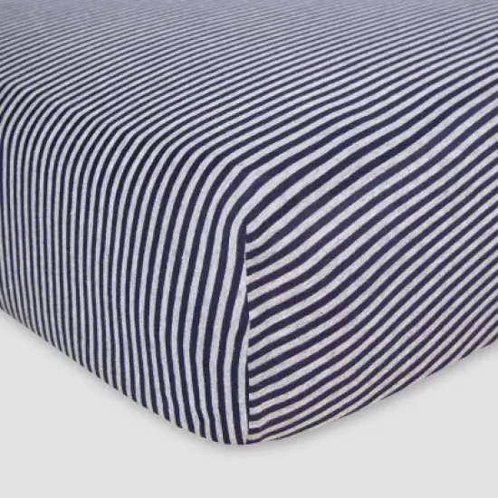 Burt's Bees Baby&reg; Organic Fitted Crib Sheet - Bee Essentials - Stripe image {2}