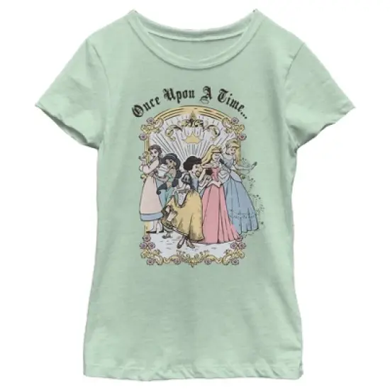 Girl's Disney Princesses Classic Once Upon a Time T-Shirt image {3}