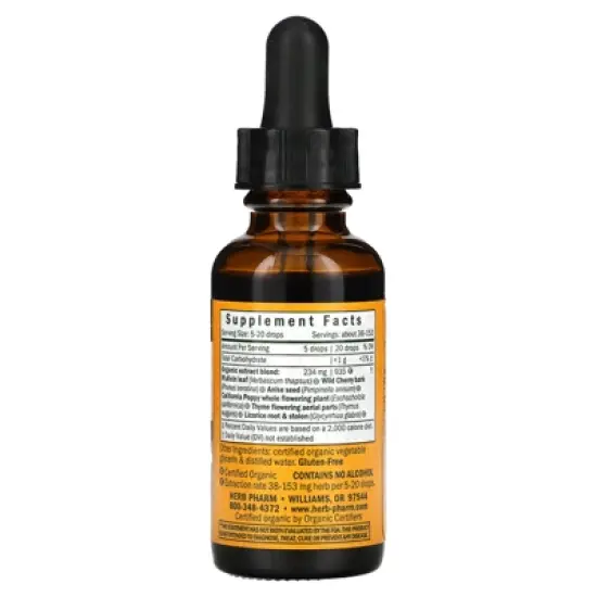 Herb Pharm Kids, Cough Crusader, 1 fl oz (30 ml) image {1}