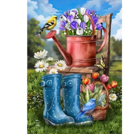 Briarwood Lane Garden Flag 12x18 For Outdoor In the Spring Garden For Spring Garden Flag Flags For Outside image {4}