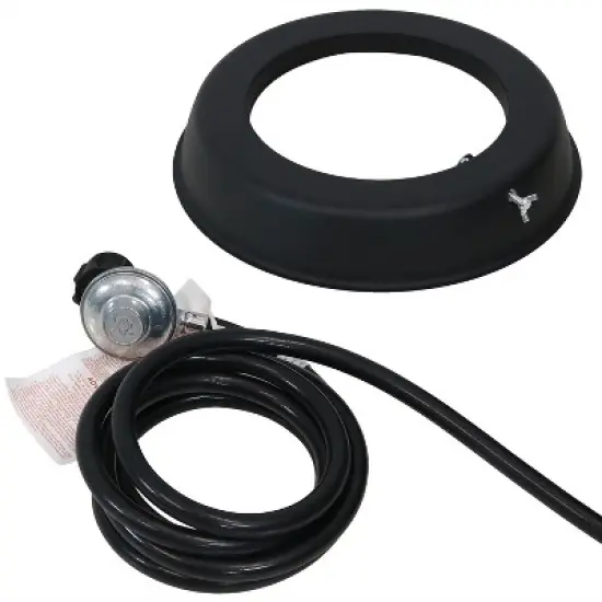 Sunnydaze Contempo Outdoor Propane Gas Fire Pit Bowl with Weather-Resistant Durable Cover and Lava Rocks - 34" Square image {7}