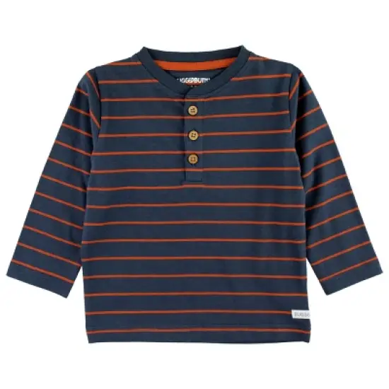 RuggedButts Boys Long Sleeve Henley Tee RuggedButts image {4}