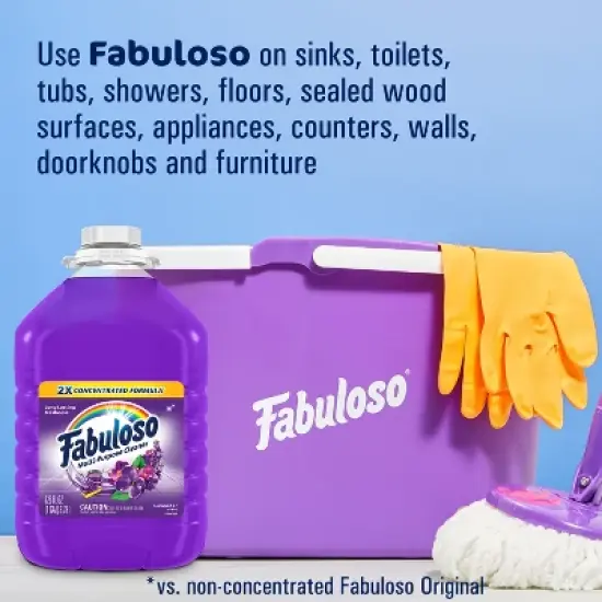 Fabuloso Lavender Multi-Purpose Cleaner - 2X Concentrated Formula Floor Cleaner image {5}
