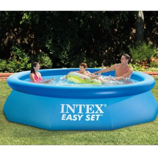 Intex 10' x 30" Easy Set Above Ground Pool + Kokido Krill Automatic Vacuum image {2}