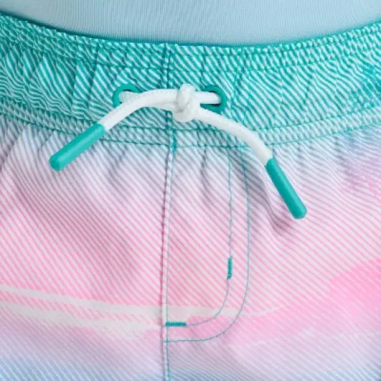 Toddler Boys' Scenic Beach Swim Shorts - Cat & Jack&trade; Pink/Blue image {2}