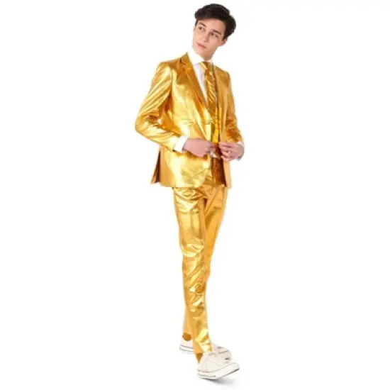 OppoSuits Teen Boys Suit - Groovy Gold image {4}