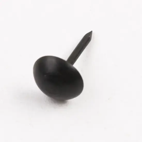 Unique Bargains Table Sofa Metal Round Head Thumb Tack Nails 0.28" x 0.5" Black 200 Pcs image {4}