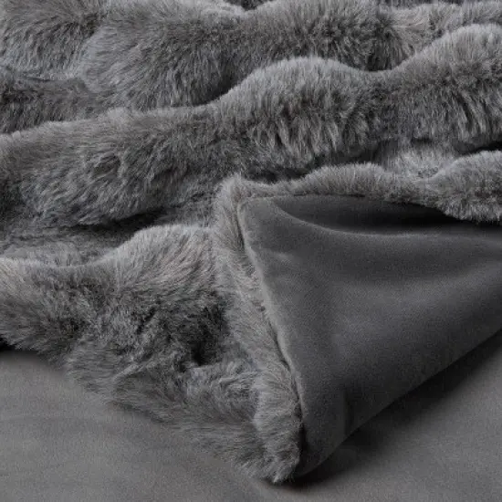 Bubble Fur Blanket - Threshold&trade; image {2}